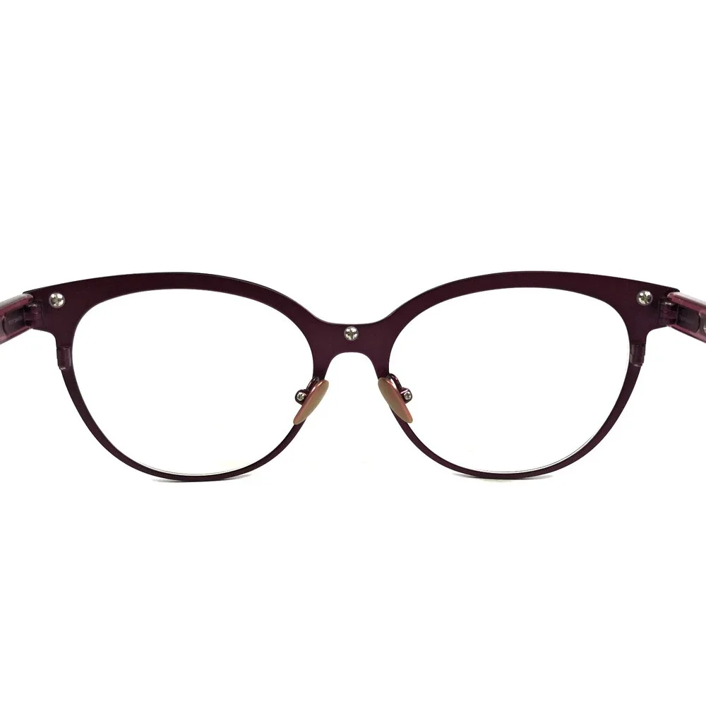 Tom Davies Eyeglasses Frames TD740 Col. 2217 Matte Purple Black Clear 51-15-140